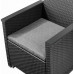 KETER ELODIE Ensemble de balcon avec table de rangement, graphite/gris 17212108
