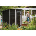KETER ESSENTIAL 6 x 4 Abri de jardin, 184 x 112 x 195 cm, gris foncé 17214016