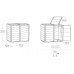 KETER HIDE AWAY 2x240L Armoire pour poubelles, 138,1 x 84,3 x 121,2 cm, gris 17213790