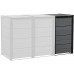 KETER HIDE AWAY 240L Extension pour armoire a poubelles, gris 17213791