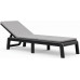 KETER MALLORCA Chaise longue avec coussin, 187,5 x 58 x 29 cm, grafit/gris 17213628