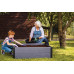 KETER MAPLE SQUARE Bac de plantation surélevé, 106 x 106 x 32 cm, gris 17209665