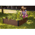 KETER MAPLE SQUARE Bac de plantation surélevé, 106 x 106 x 32 cm, marron 17209665