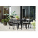 KETER METALEA Table de jardin, 146 x 87 x 75 cm, imitation métal noir 17209811