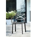 KETER METALIX Fauteuil en plastique, 60 x 53 x 81 cm, imitation métal noir 17209788
