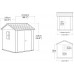KETER NEWTON PLUS WIDE 7 x 7,5 Abri de jardin, 230 x 224 x 246 cm, marron 17212878