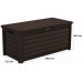 KETER NORTHWOOD 630L Coffre de rangement 155,4 x 72,3 x 69,3 cm, marron 17210056