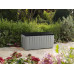 KETER NOVEL 340L Coffre de rangement 124 x 55 x 62,5 cm, gris/noir 17197948