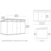 KETER PENT SIGNATURE HORIZONTAL 11 x 7 Abri de jardin, 342 x 218 x 226 cm, walnut 17213181