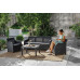 KETER ROSALIE Ensemble de jardin 5 places, graphite/gris 17210742