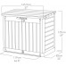 KETER STORE IT OUT MAX Coffre de rangemen 145,5 x 82 x 125 cm, beige 17199416