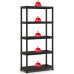 KIS PLUS 90/40/5 Étagere de rangement 90x40x182cm, noir