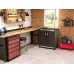 KIS XL GARAGE Armoire Basse de rangement 89x54x95cm noir