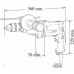 Makita HP2051HJ Perceuse a percussion 13mm, 720W, Makpac