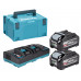 Makita 1911D8-0 Pack énergie Li-ion XGT 40V 2xBL4040F+DC40RB+Makpac