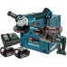 Makita DLX2153TJ1 Ensemble de 2 machines DGA504+DHR241 (18V/2x5,0Ah) 2x Makpac 3