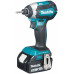 Makita DLX3155TJ Ensemble de 3 machines DDF486+DTD153+DGA504 (2x5,0Ah+DC18RC+MAKPAC)