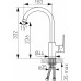 FERRO ALGEO SQUARE Robinetterie d’évier, chrome 82713,0