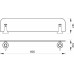 FERRO ANTICA Tablette 600mm, bronze AAI13BR