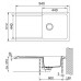 Franke ORION OID 611-94 Evier tectonie, carbone 114.0275.846