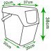 Prosperplast SORTIBOX II Poubelles de recyclage 3x25l ISWB25S3