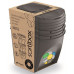Prosperplast SORTIBOX Conteneurs Mixtes Tri sélectif avec 3x25L compartiments IKWB25S3