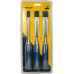 Stanley 0-16-128 Set de 3 ciseaux a bois 5002 (12, 18, 25mm)