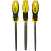 Stanley 0-22-445 Jeu de limes bâtardes 150mm, 3 pieces