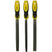 Stanley 0-22-464 Jeu de limes bâtardes 200mm, 3 pieces