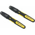 Stanley 0-47-314 FatMax Marqueur noir permanent, pointe large biseautee, 2pcs