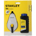 Stanley STHT47111-0 Cordeau traceur en aluminium 30m avec craie bleue et niveau a corde