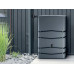 Prosperplast AQUA TOWER Réservoir d'eau de pluie 650l, anthracite IDTC650