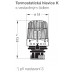 HEIMEIER tete thermostatique 60-90 °C, blanc, longueur du tube capillaire 2 m 6662-00.500