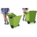 Prosperplast LOAD & GO II Chariot de jardin sur roues, 97,9x59,5x68,9cm, 85l, vert IWO8