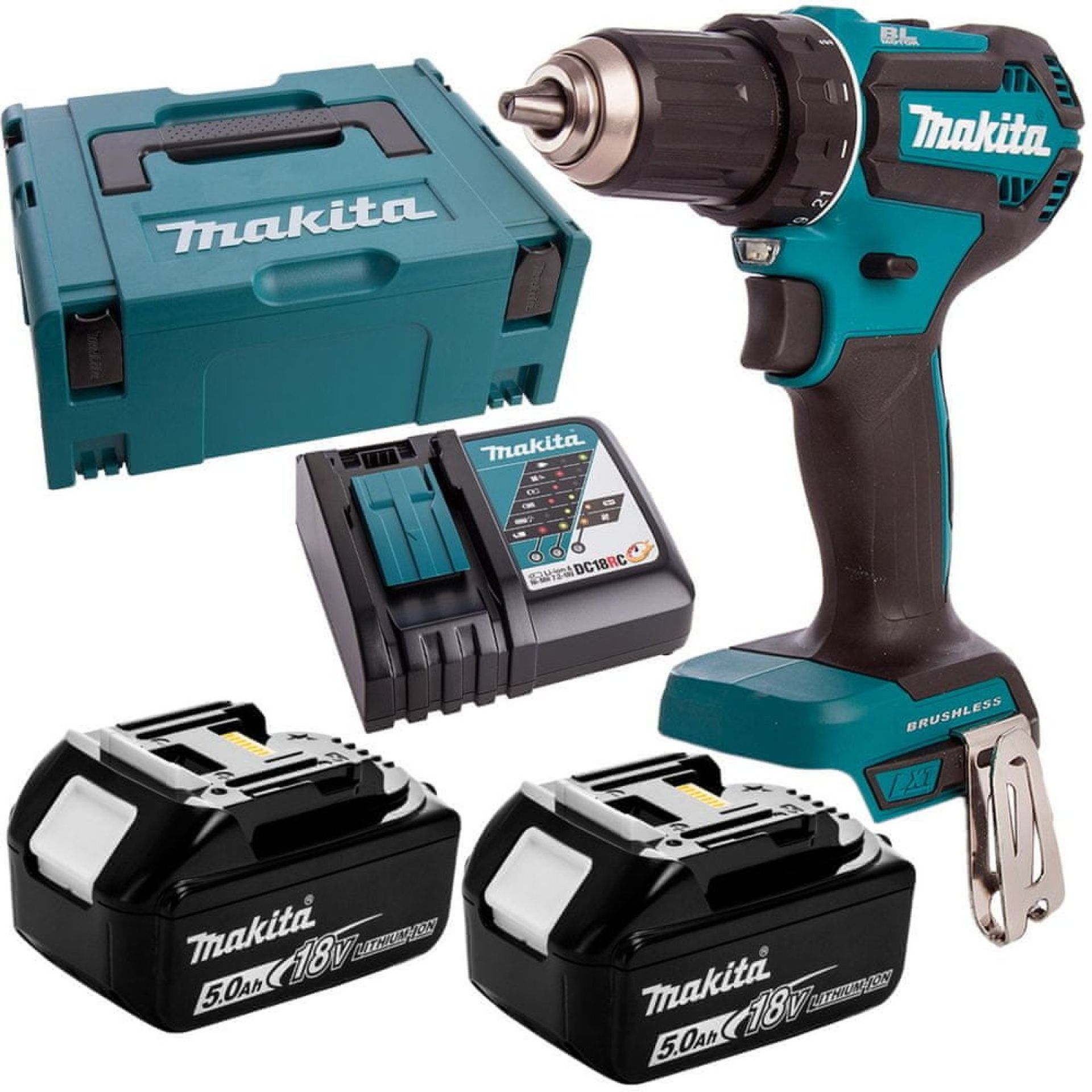 Perceuse visseuse MAKITA DDF485RTJ 18V Li-Ion Ø 13mm (2x5Ah) main image 0